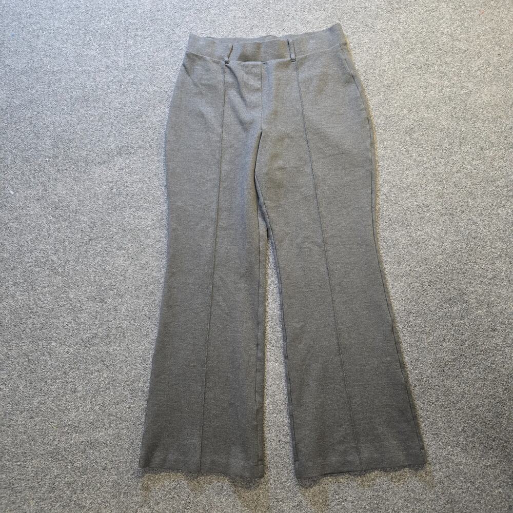Quince Pants Womens Size Large Gray Ultra Stretch Ponte Flare Capsule Casual